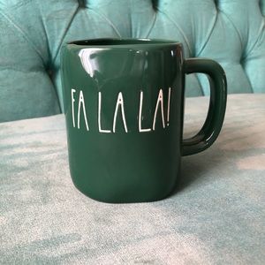 Rae Dunn green fa la la mug Nwt